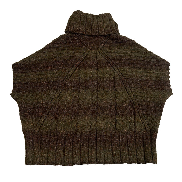 Coldwater Creek Sweater Womens XS/S Short Sleeve Cable Knit Pullover Turtleneck - Picture 3 of 11